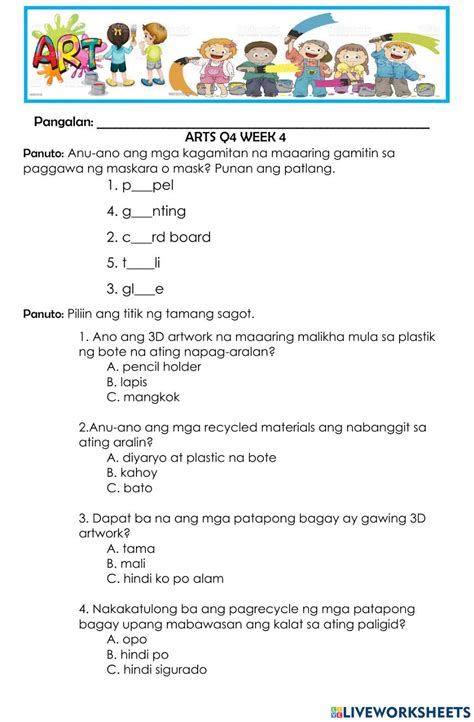 Mapeh Week 1 Q4 .